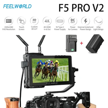 FEELWORLD F5 Pro V2 5.5 Tolline Puutetundlik DSLR Kaamera Valdkonnas Jälgida 3D LUT 4K HDMI-Traadita edastamine LED Valgus