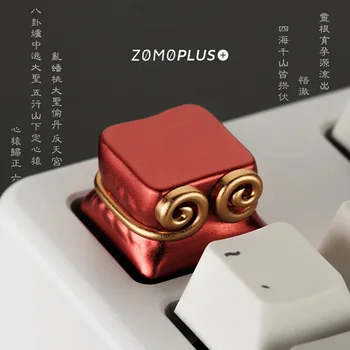 ZOMO Pluss Wukong keycap MK2 ALUMIINIUM ARTISAN Mehaanilise Klaviatuuri Klahvi Kork Metallist Isiksuse keycaps capuchon clavier mécanique