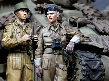 1/35 Vaik Joonis Mudel Komplektid WW2 Briti Sõdurid Kokkupanemata värvimata