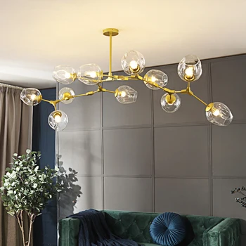 Kaasaegne Klaas LED-Lühter Palli Valgustus Läige eest elutuba Villa Magamistuba Ripats Lamp Sisekujunduses Köögi Inventar