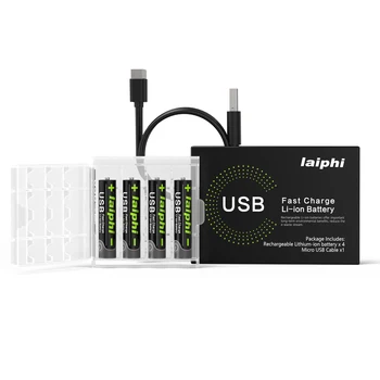 1,5 V AAA USB liitium-ioon aku 740mah 100% võimsusega liitium-polümeer USB laetav liitium-usb-aaa patarei