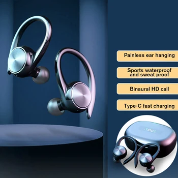 TWS FZ223 5.0 Bluetooth Juhtmeta Kõrvaklapid IPX5 Veekindel Kõrva Konksud Sport Kõrvaklapid HiFi Stereo Muusika Earbuds Mikrofoniga