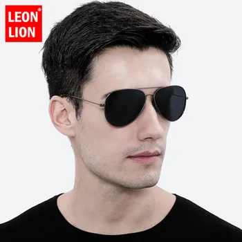 LeonLion Retro Päikeseprillid Meestele 2021 Päikeseprillid Meestele/Naistele Luksus Vintage Päikeseprillid Meestele Peegel Mood Oculos De Sol Gafas