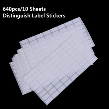 640pcs/lot 10*20mm Tühi Valge Kleebis Etiketid Väike Paber-Adhesive Label Kleebised Kirjutatav Märkus Kleebis Silt Käsitöö