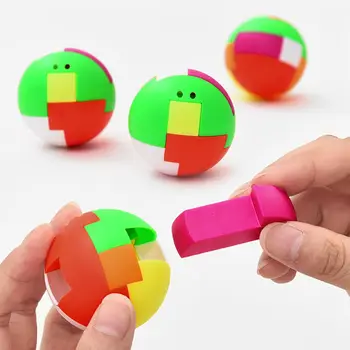 Mosaiigi Kokkupanek Palli Haridus Montessori Mänguasi Lastele Kingitus Loominguline Plastikust Mini Multi-värvi Kuuli Puzzle Mänguasi Tüdruk Mänguasjad