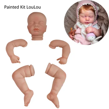 Bebe Uuestisündinud Värvitud Kit LouLou Sündida Lapsi Hallitusseened Kokkupanemata 50cm Uuestisündinud Baby Doll Mänguasi Lastele Tüdruk Kingitus