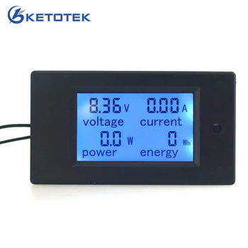 SM 6.5~100V 0~20A Digitaalne LCD Volt AMP Voltmeeter Ammeter võimsus energia arvesti moodul näitab V A W Wh