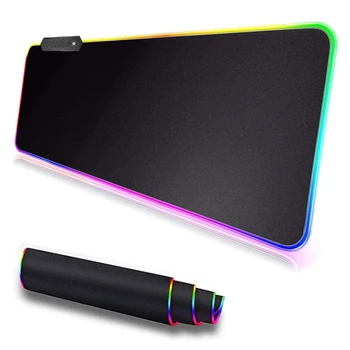 RGB Gaming Mouse Pad Suured Värvikas Helendav PC-Arvuti Desktop 7 Värvi LED Valgus Laua Mat Gaming Klaviatuuri pad