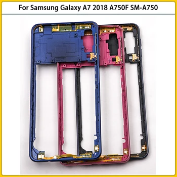 Uus Samsung Galaxy A7 2018 A750F SM-A750 A750 Lähis Keskel Raam Paneeli Taga Plastikust Korpus Juhul Paneeli Raami Varuosad