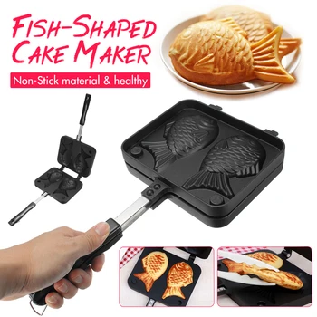 Kodu Jaapani Non-Stick Taiyaki Kala-Kujuline Bakeware Vahvel Pan Maker 2 Hallitusseened Kook Küpsetamine Vahendid
