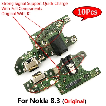 10tk/Palju，Originaal Dock Connector USB-Laadija Laadimise Port Flex Kaabel laual Mikrofon Varuosade Nokia 8.3