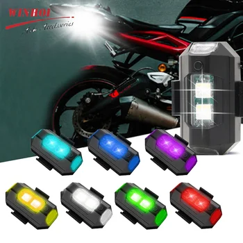 7 Värvi Laetav LED Hoiatus Strobo Valgus Mini Signaali Kerge Undamine koos Strobe Light Moto Mootorratta suunatulede Märgutuli