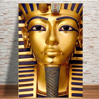 Kuldne Tutankhamun Vana-Egiptuse Vaarao Lõuendile Maali Poster Pildid Seina Art Pilt elutuba Home Decor Cuadros