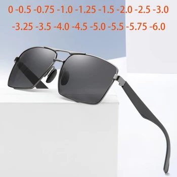 Ruut Lühinägevus Päikeseprillid Vintage Lugemine prillid UV Sõidu Retsepti Prillid BO 0 -0.5 -0.75 -1.0, Et -6.0