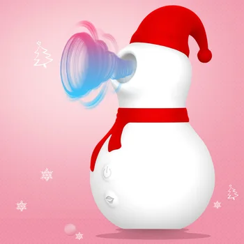 Christmas Snowman Võimas Imemiseks Vibraator Tiss Kliitori 10 Kiirus Masturbator Suulise Kliitori Stimulaator Sugu Mänguasjad Naine 18+