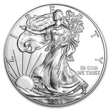 Uncirculated 2013 Philadelphia Rahapajas American Eagle Silver Dollari Mündi Tasuta Shipping