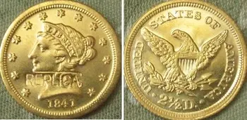 $2.5 Vabaduse Kuld 1841 koopia mündid
