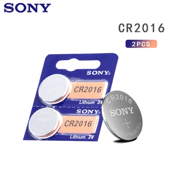 2tk Sony CR2016 Originaal Liitium Nööp Patarei 3V cr 2016 DL2016 KCR2016 BR2016 Mündi patareid kellade arvuti